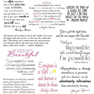 Audrey Hepburn Marilyn Monroe Quotes | Quotes - Marilyn Monroe, Audrey ...