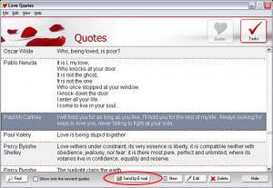 Sending Quotes by E-mail