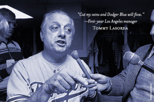 ... achieving that accomplishment with new Dodger manager Tommy Lasorda