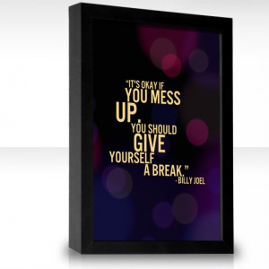 Don't beat yourself up