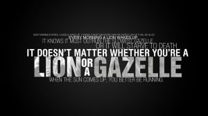 quotes lions motivation gazelle 1366x768 wallpaper Animals Lion HD