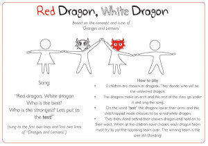 Red Dragon, White Dragon Game Idea | Free EYFS & KS1 Resources