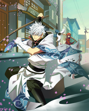 Gintama Gintoki and Kagura