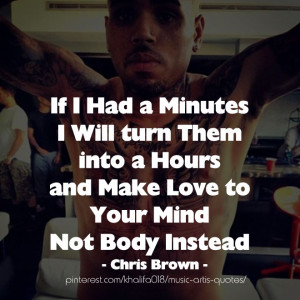 Chris Brown Song Lyric Quotes