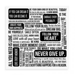 Quote Mix Wall Art in White - BedBathandBeyond.com