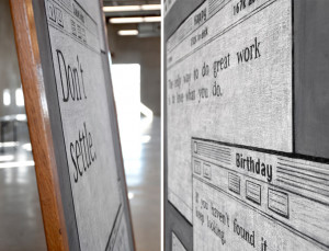 intricate chalkboard quotes illustrated by dangerdust
