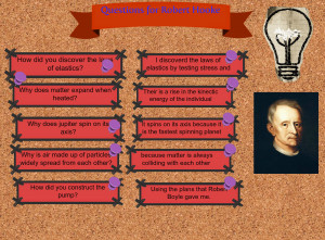 Questions for Robert Hooke