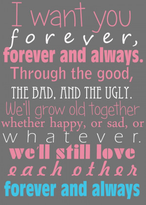 forever and always ~ parachute. This song is honestly the sweetest and ...