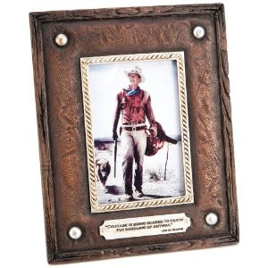 John Wayne Bark Picture Frame