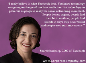 Sheryl Sandberg, COO of Facebook