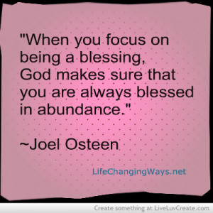 Joel Osteen Abundance...