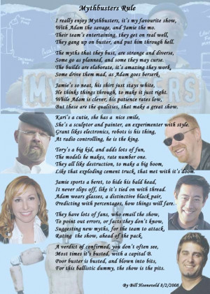 Epic Mythbusters poem.