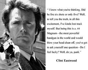 ... Clint Eastwood Dirty Harry 