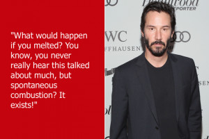 Keanu Reeves , everybody. The brand-new non-appointed spokesperson for ...