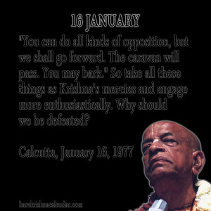 Srila Prabhupada Quotes For Month January 16