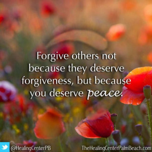 Forgiveness - You deserve peace