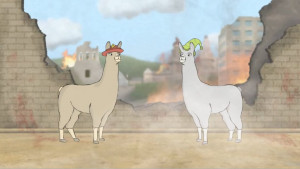 Carl: the llama with a hat