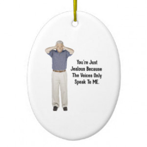 the_voices_funny_sayings_quotes_ornament ...