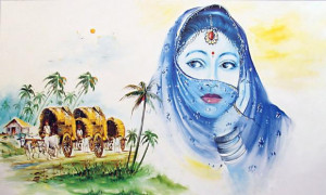 Beautiful Indian Painting; indian painting, painting, Village