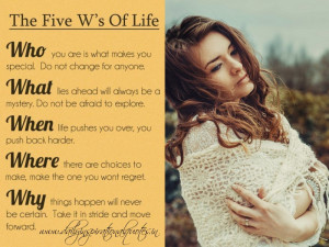 The post The Five W’s of Life Positive Thoughts appeared first on .