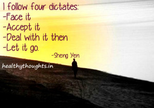 thought for the day-four dictates-life quotes-Sheng Yen-follow-solve ...