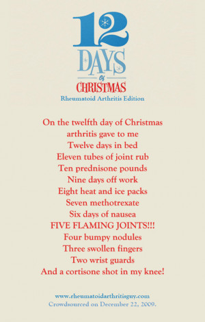 12 Days Of Christmas (Rheumatoid Arthritis Edition)