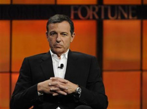 Robert Iger, president and CEO of The Walt Disney Company, speaks ...
