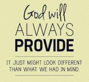 god will always provide # quotes