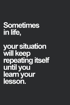 Life's too short for repeating mistakes. You can end the repetition ...