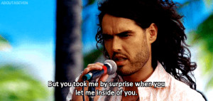 Russell Brand #Gif #russell brand gif #infant sorrow #forgetting ...