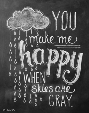 you make me happy print by lily & val