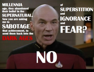 For my cake day, I give you words of advice from the great Jean-Luc ...