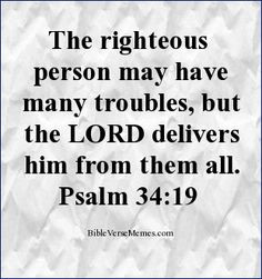Encouraging bible verse Psalm 34:19 #bibleverse #bibleverses # ...