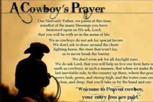 Rodeo Cowboy Prayer