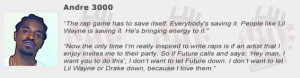 Andre 3000 Compliments Lil Wayne