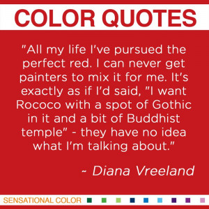 Color Quotes By Diana Vreeland