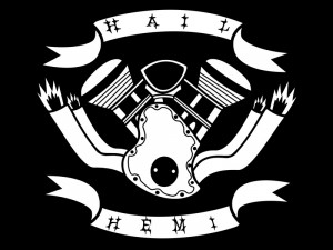 Hail Hemi Logo Engine Picture