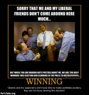 TAGS: winning obama politifake funny poster