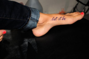 ... inspiration, inspiration tattoo, let it be, nails, pink, quote, quotes