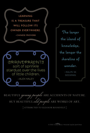 Grandparents Quotes for Scrapbooking http://www.creatingkeepsakes.com ...