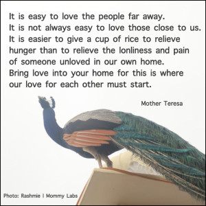 Mother Teresa quotes bring love into your home Mommy Labs photography