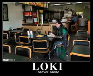 funny meme FOREVER ALONE Thor costume Marvel loki avengers sithcamaro ...