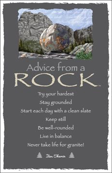 advice from a rock postcard it is an aboriginal belief that rocks also ...