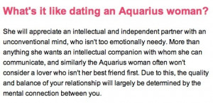 dating an aquarius woman