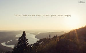 Beautiful landscape with a quote