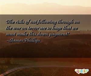 The risks of not following through on