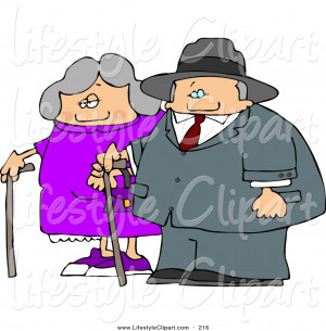 lifestyle-clipart-of-an-old-man-and-old-woman-walking-side-by-side ...