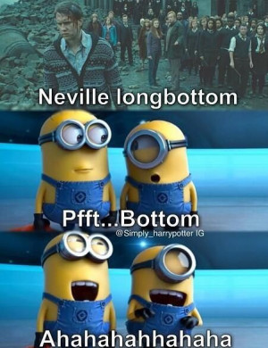 ... Funny Stuff, Minions Despicable Me Humor, So Funny, Neville Longbottom