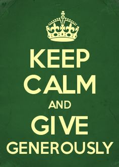 believe strongly in this. God blessed us with what we have. We ...