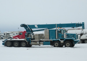 brand new picker Formula-Powel colours parked at the Kenworth dealer ...
